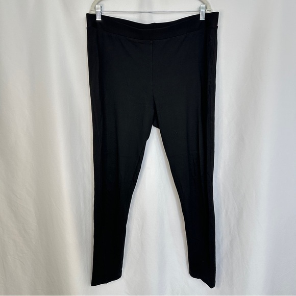 Vince Camuto Pull On Pants Womens Size XL Black Stretch Elastic Waist Casual - Picture 1 of 10